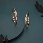 Tehzeeb Creations Gold-Polished Brass Bangle Set | Grocsy