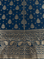 Lorenvalley Fashion Rama Brocade Fabric Lehenga & Unstitched Blouse With Dupatta | Grocsy