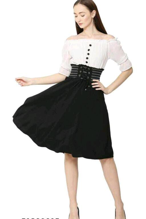 PAVONINE Black Color Kansai Midi For Girls | Grocsy