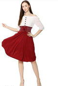 PAVONINE Maroon Color Kansai Midi For Girls | Grocsy