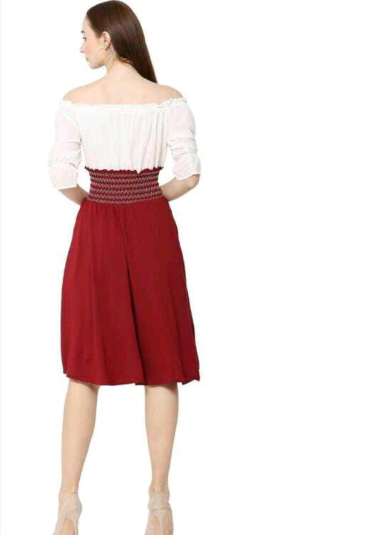 PAVONINE Maroon Color Kansai Midi For Girls | Grocsy