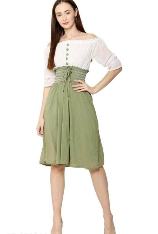PAVONINE Pista Color Kansai Midi For Girls | Grocsy