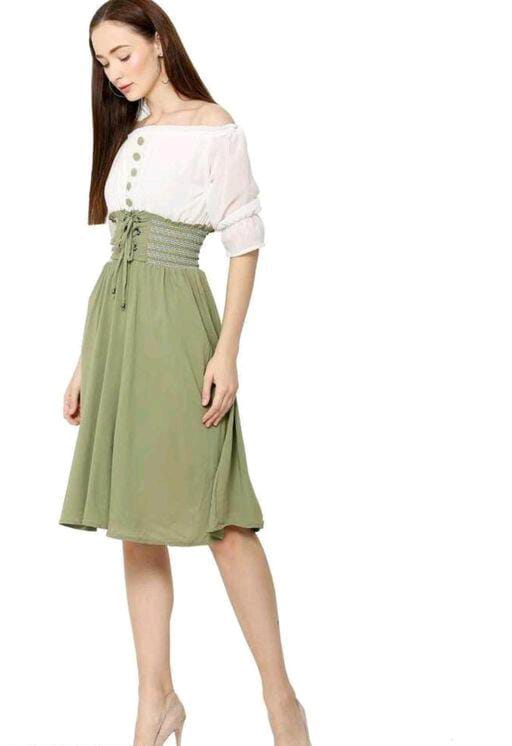 PAVONINE Pista Color Kansai Midi For Girls | Grocsy