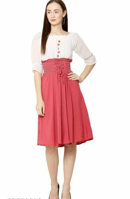 PAVONINE Piyaji Color Kansai Midi For Girls | Grocsy