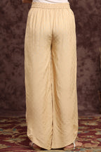 Juniper Women's Gold Rayon Printed Tulip Dhoti Pant | Grocsy