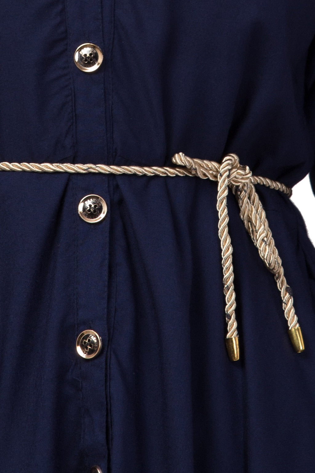 PAVONINE Navy Blue Color High-Low Midi For Girls | Grocsy