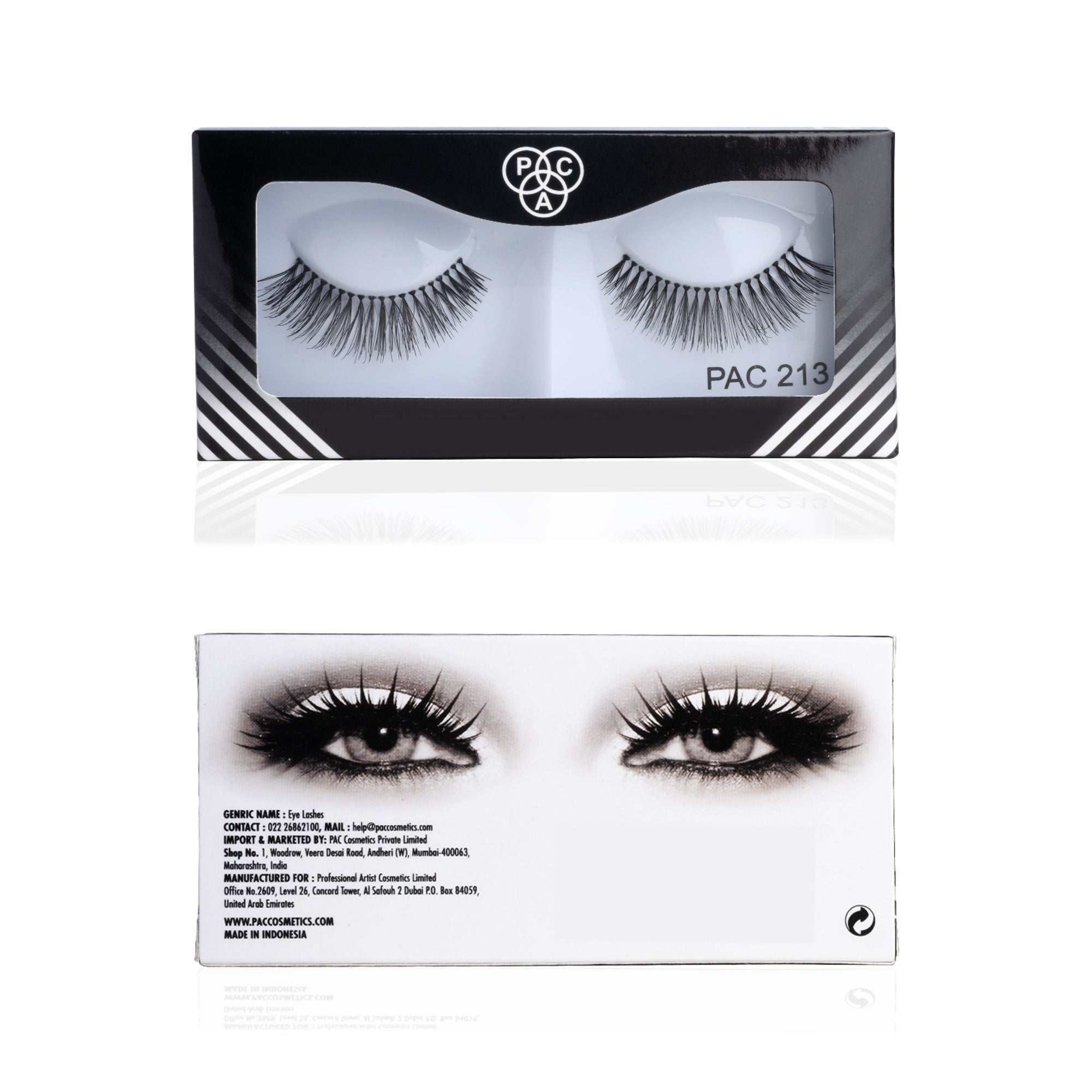 PAC Studio Tapered Lash 213 - Handmade Natural Looking, Reusable up to 12x, Seamlessly Blends with Lashes | Grocsy