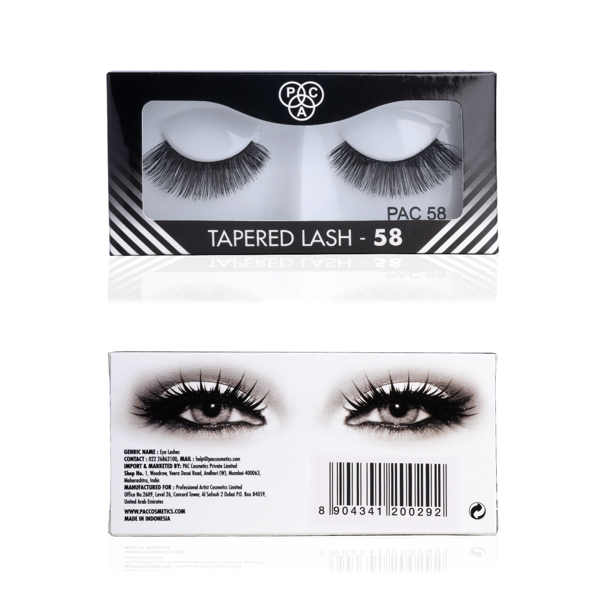 PAC Studio Tapered Lash 58 - Handmade Natural Looking, Reusable up to 12x, Seamlessly Blends with Lashes | Grocsy