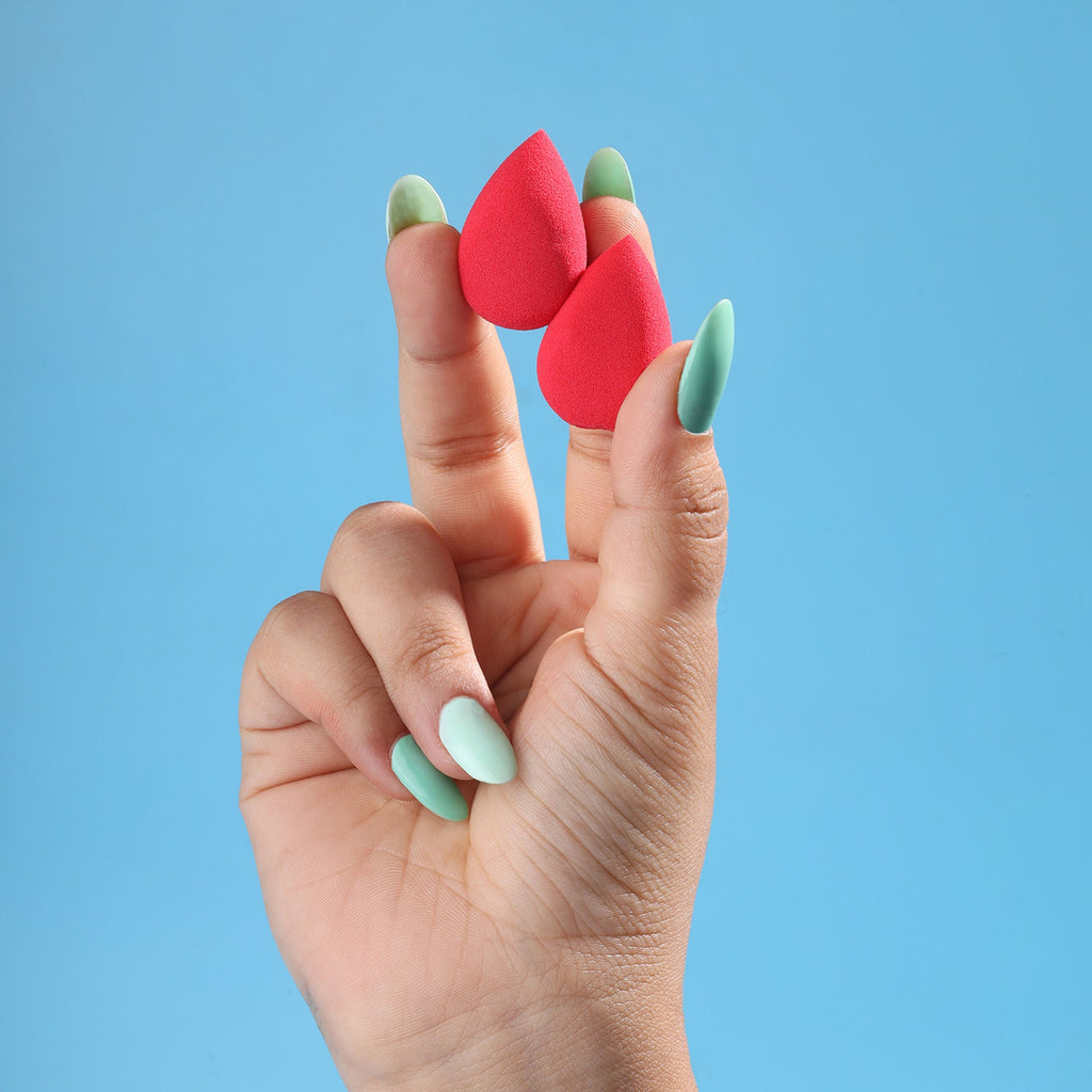 Mini Sponge Set Water Drop - Red | Grocsy