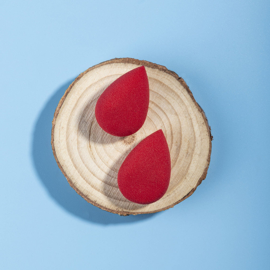 Mini Sponge Set Water Drop - Red | Grocsy