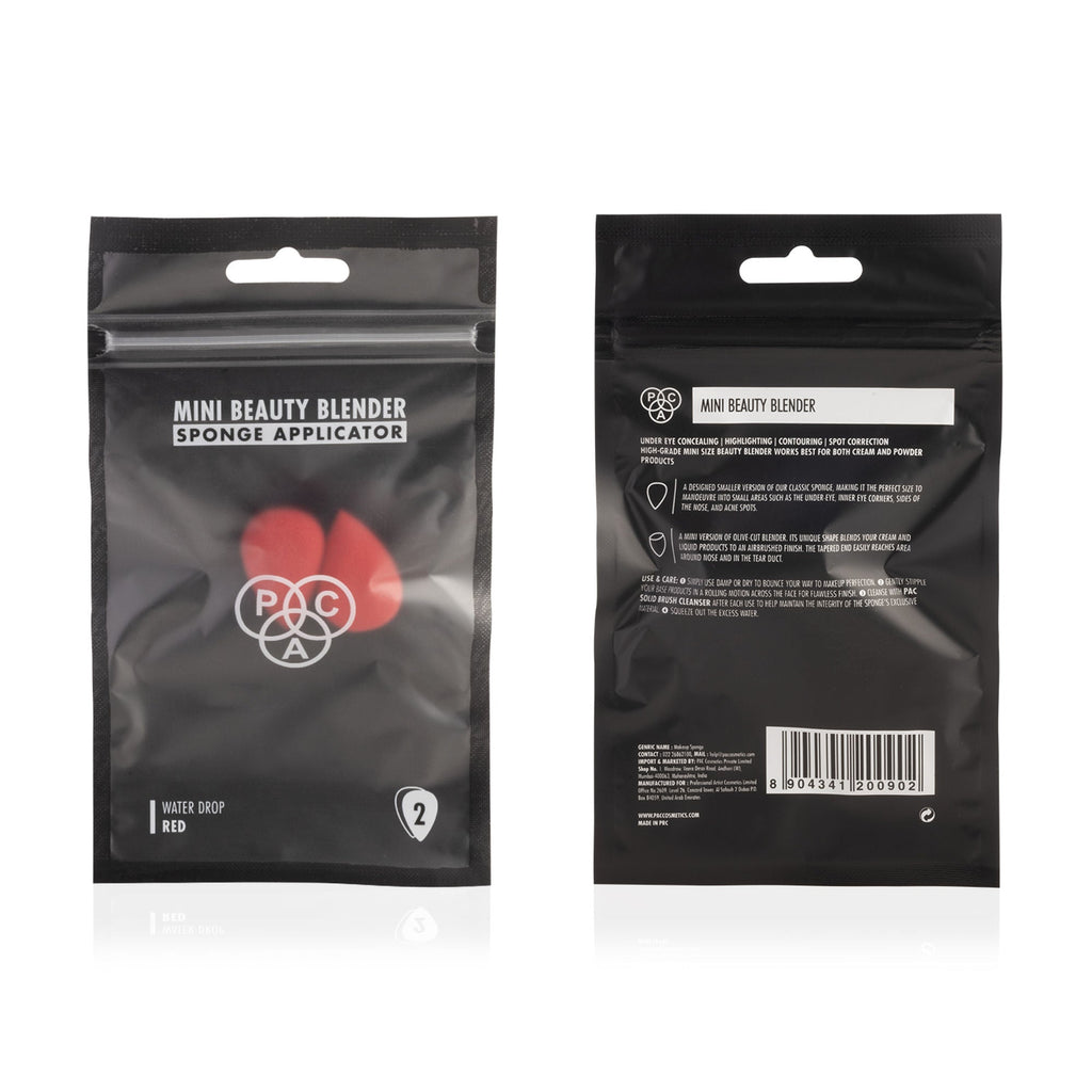 Mini Sponge Set Water Drop - Red | Grocsy