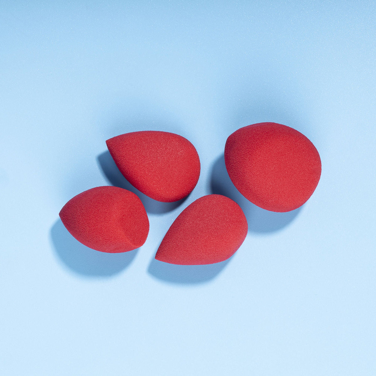 PAC Studio Mini Sponge Set (Water Drop, Egg, Olive Cut) (Red) | Grocsy