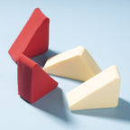 PAC Studio Pressed Sponge ( Triangle ) (Red-Cream) | Grocsy