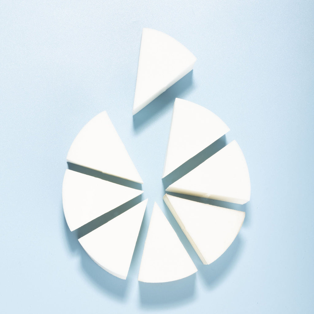 PAC Studio Makeup Sponge (Triangle Pie)(White) | Grocsy