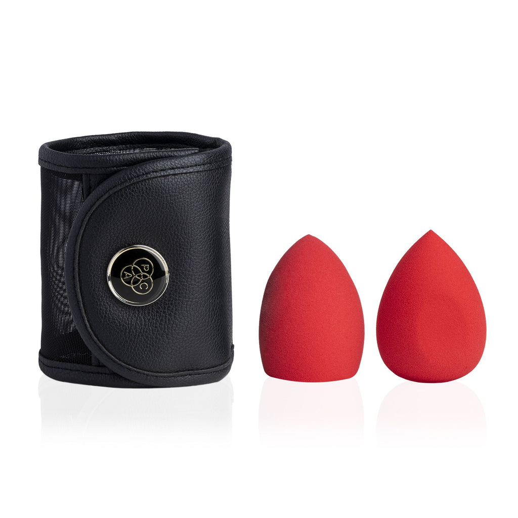 PAC Studio Ultimate Beauty Blender Sponge Red - Durable, Multi-Functional, Low Absorption, Breathable Pouch | Grocsy