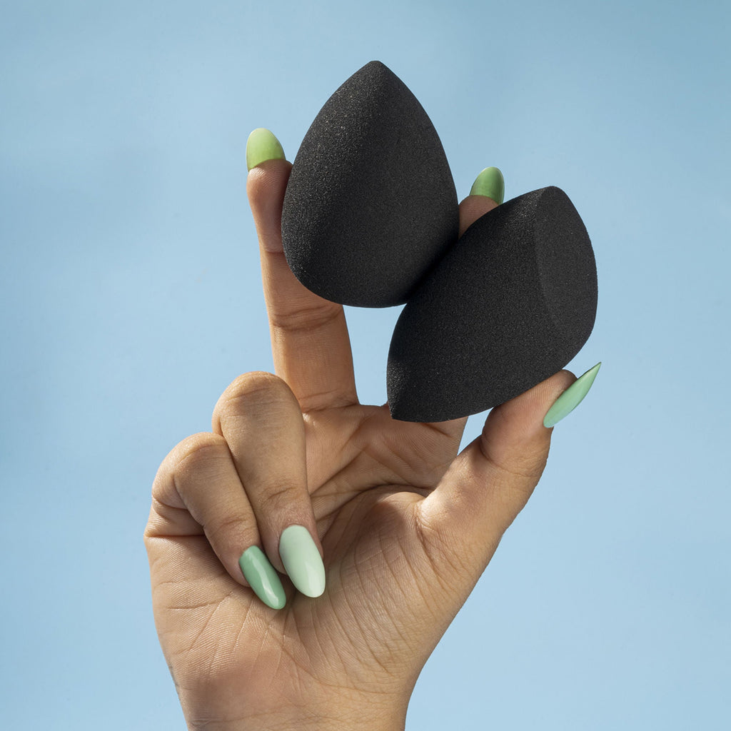 PAC Studio Ultimate Beauty Blender Sponge Black -Durable, Multi-Functional, Low Absorption Breathable Pouch | Grocsy
