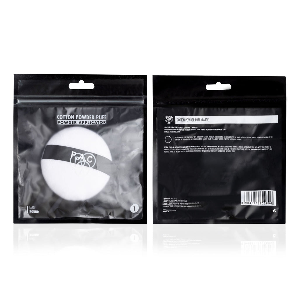 PAC Studio Makeup Sponge - Powder Puff (Large) (1 Pcs)(White) | Grocsy