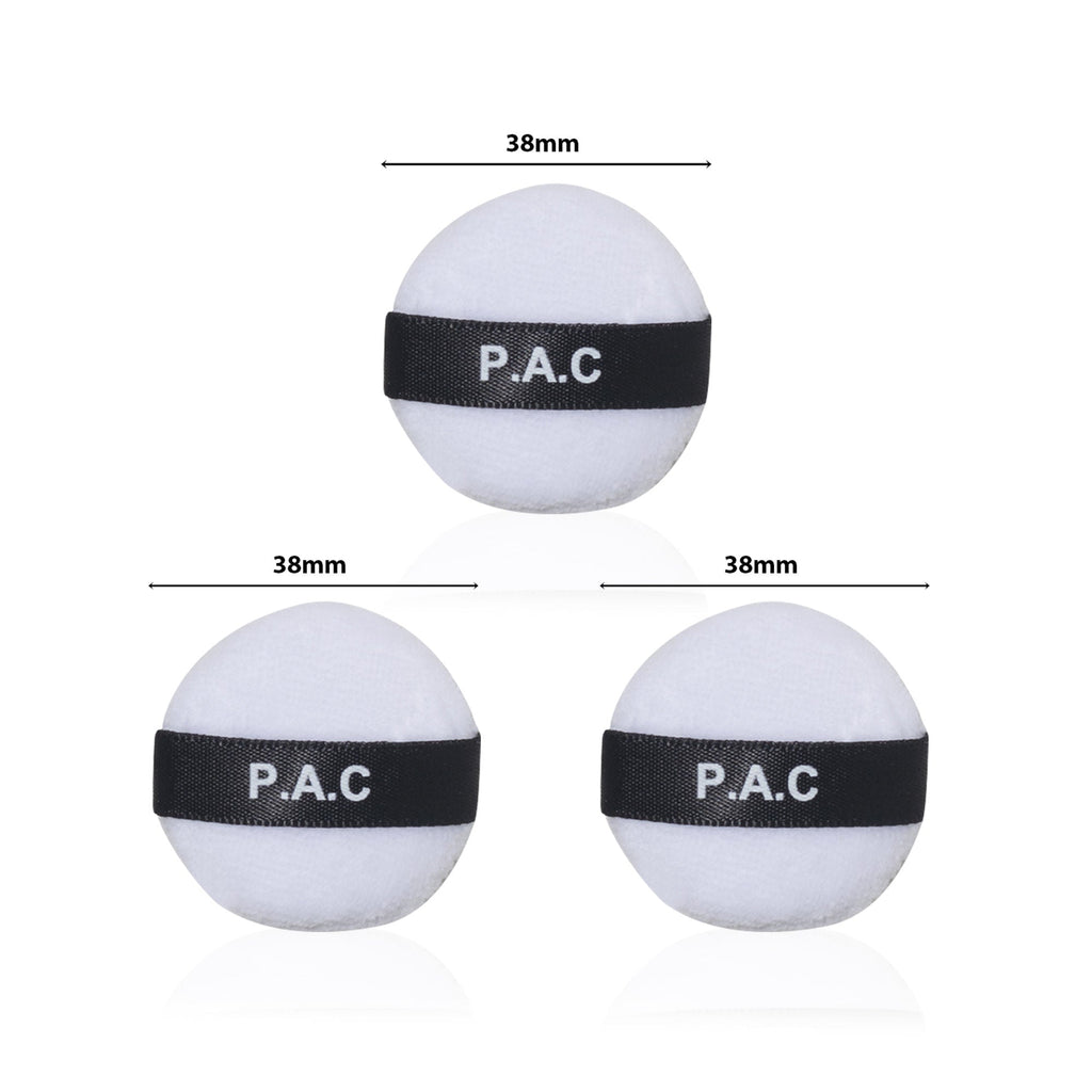 PAC Studio Mini Cotton Puff Round White 3 Pcs | Grocsy