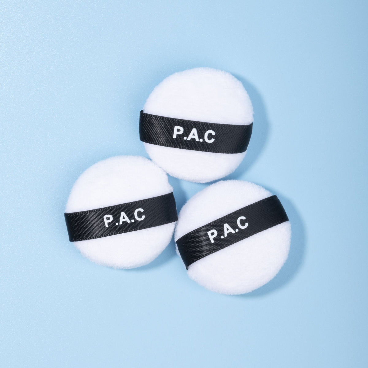 PAC Studio Mini Cotton Puff Round White 3 Pcs | Grocsy
