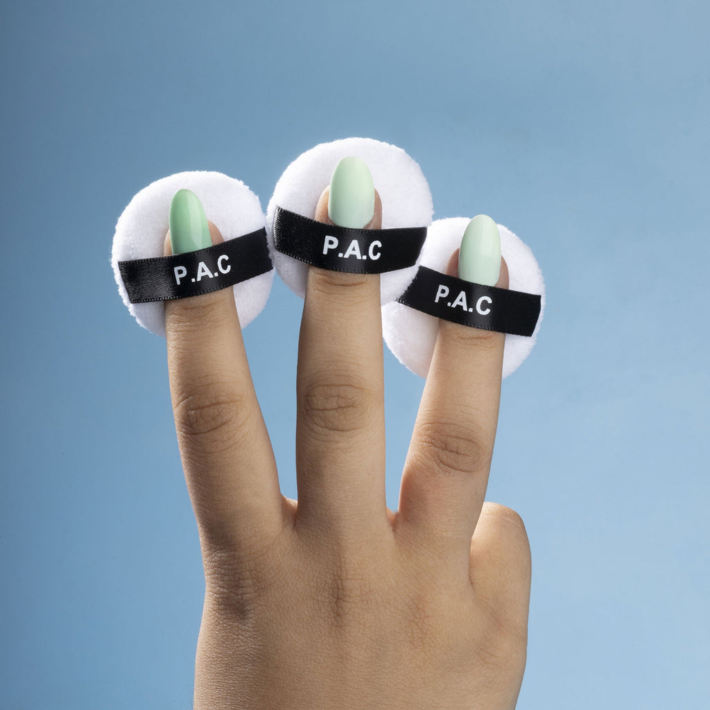 PAC Studio Mini Cotton Puff Round White 3 Pcs | Grocsy