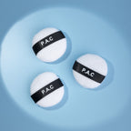 PAC Studio Mini Cotton Puff Round White 3 Pcs | Grocsy