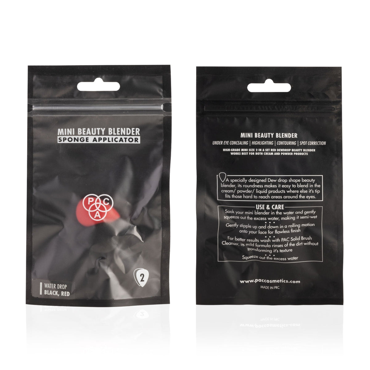 PAC Studio Mini Blender - Miracle (2 Pcs) (Red + Black) | Grocsy