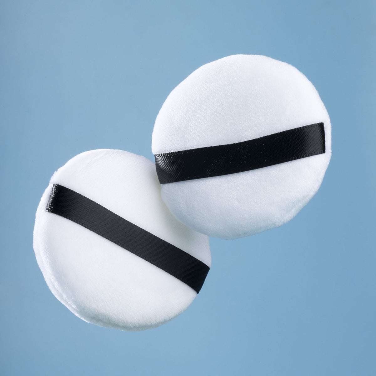 PAC Studio Medium Cotton Round Puff - White 2 Pc | Grocsy