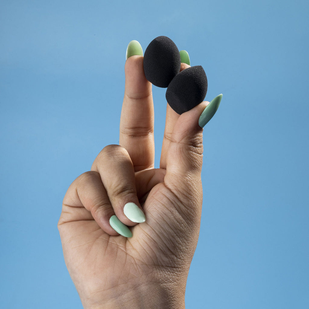 PAC Studio Mini Sponge Set Water Drop Olive Cut - Black | Grocsy