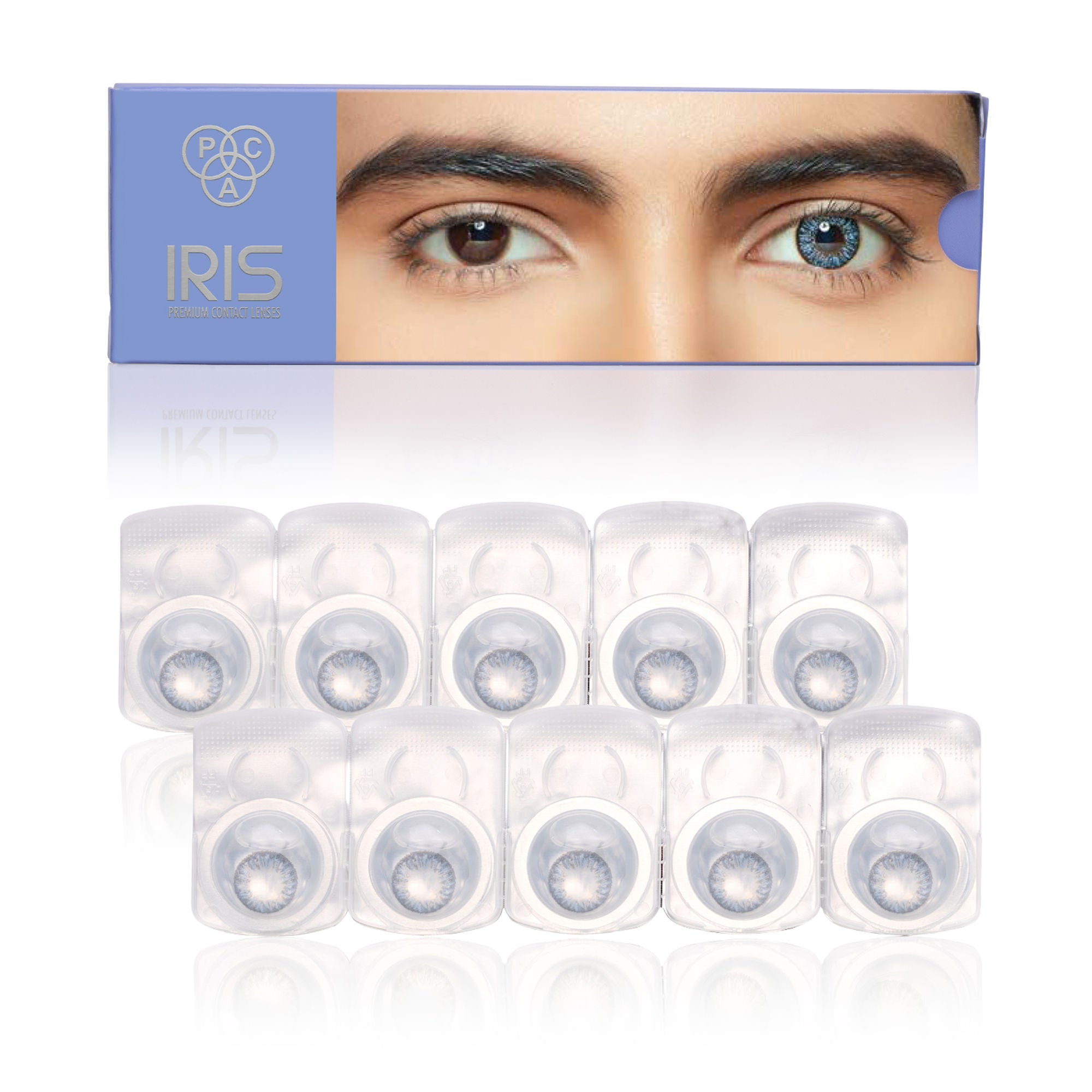 PAC Studio IRIS Premium Contact Lenses - Blue | Grocsy