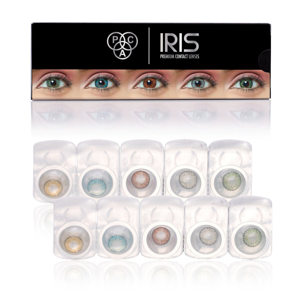 PAC Studio IRIS Premium Contact Lenses Mix - Comfortable Natural Looking, 1 Day Wear, Non-Irritating | Grocsy