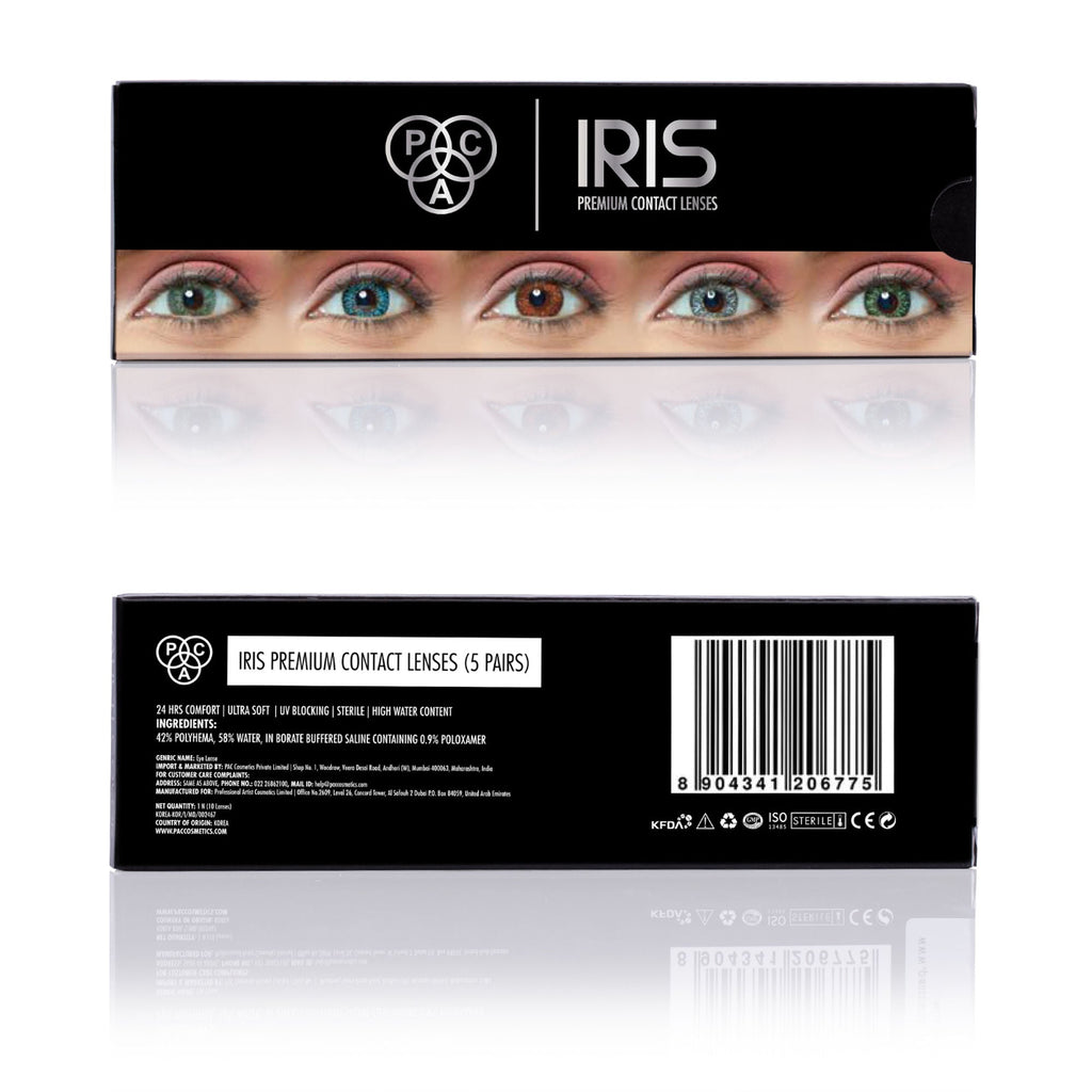 PAC Studio IRIS Premium Contact Lenses Mix - Comfortable Natural Looking, 1 Day Wear, Non-Irritating | Grocsy