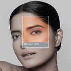 PAC Studio IRIS Premium Contact Lenses Grey - Comfortable Natural Looking, 1 Day Wear, Non-Irritating | Grocsy