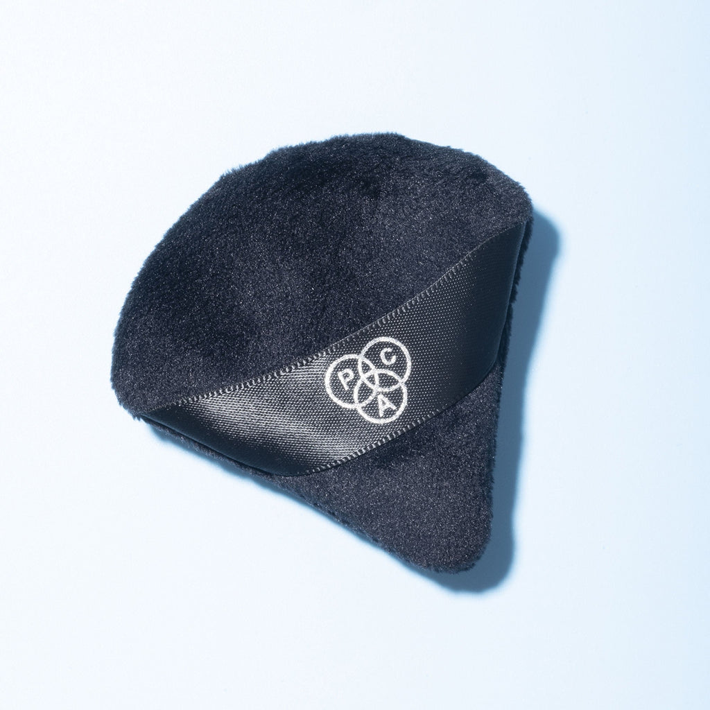 PAC Studio Pizza Puff Black - Small Size 99% Soft Natural Cotton, Less Product Wastage,Ideal for Under Eyes | Grocsy