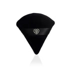 PAC Studio Pocket Puff Black - Medium Size, 99% Soft Natural Cotton, Less Product Wastage, Even Application | Grocsy