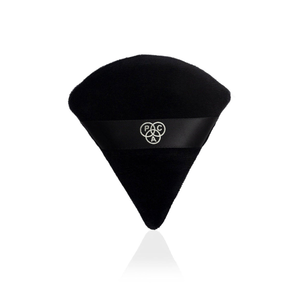 PAC Studio Pocket Puff Black - Medium Size, 99% Soft Natural Cotton, Less Product Wastage, Even Application | Grocsy