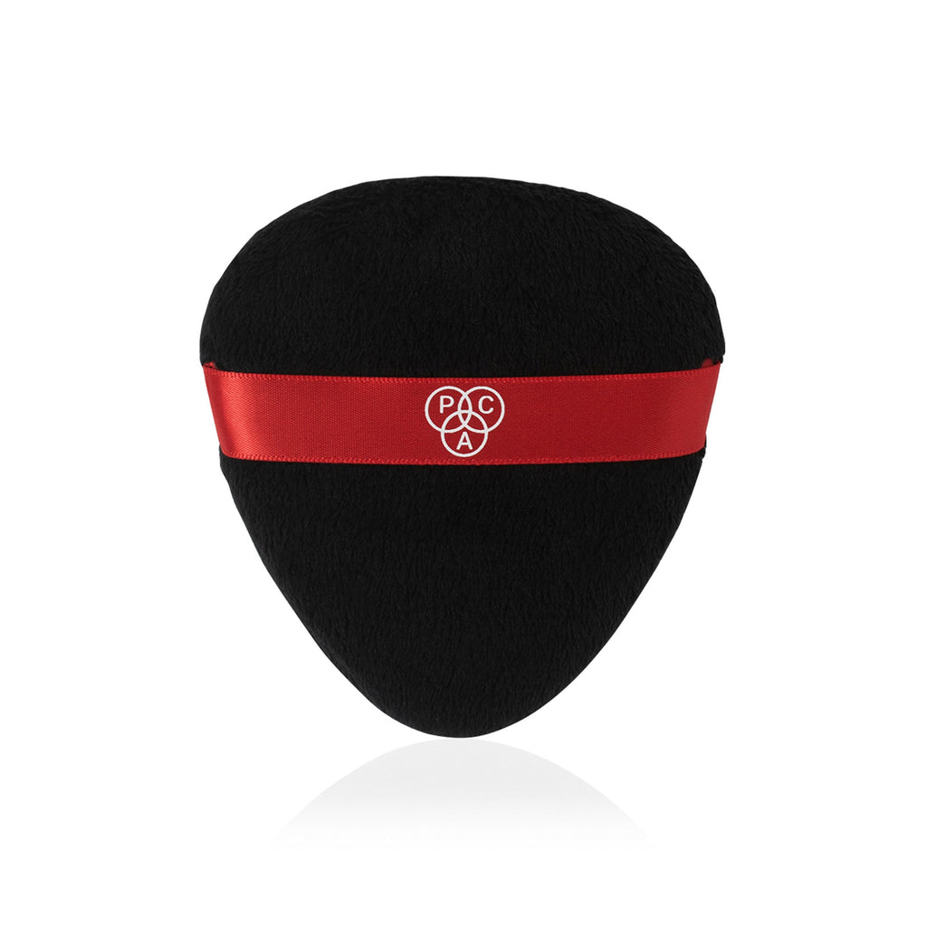PAC Studio Power Puff Black - Large Size, 99% Soft Micro Fibre, Comes with a Pouch, Less Product Wastage | Grocsy