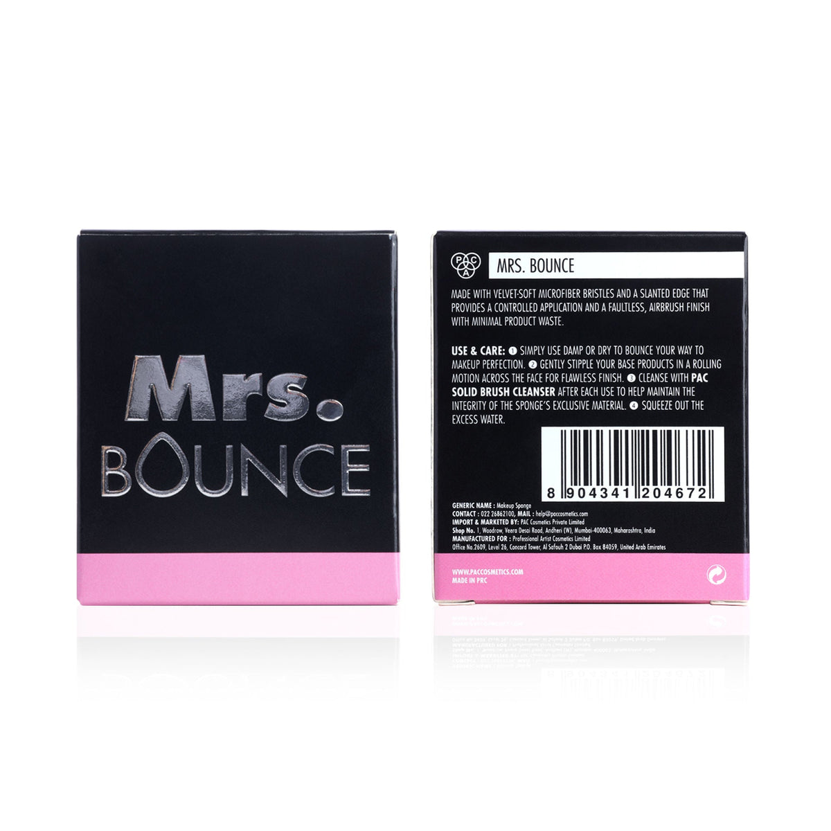 PAC Studio Mrs Bounce Microfiber Velvet Makeup Sponge Pink | Grocsy