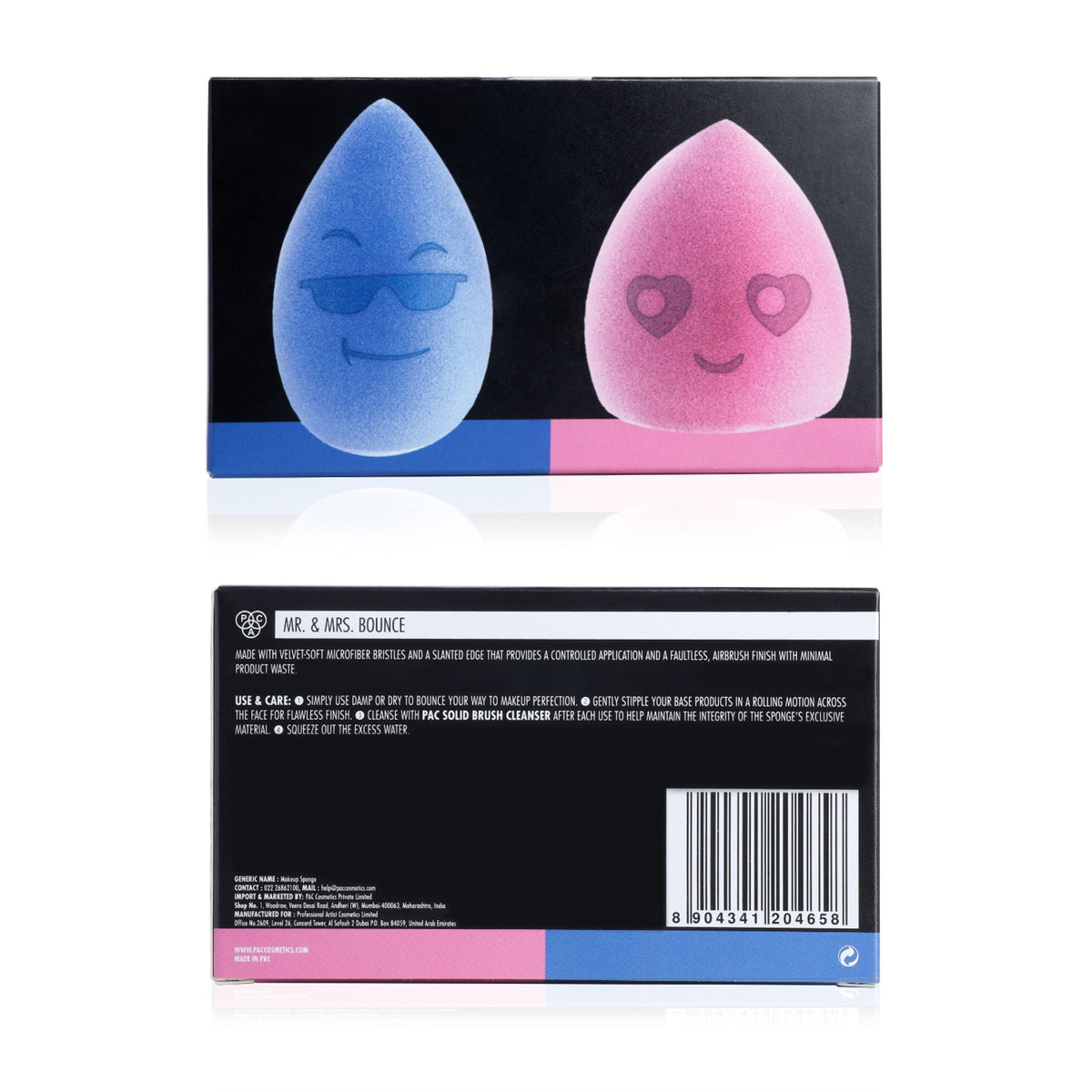 PAC Studio Mr & Mrs Bounce Microfiber Velvet Makeup Sponges | Grocsy