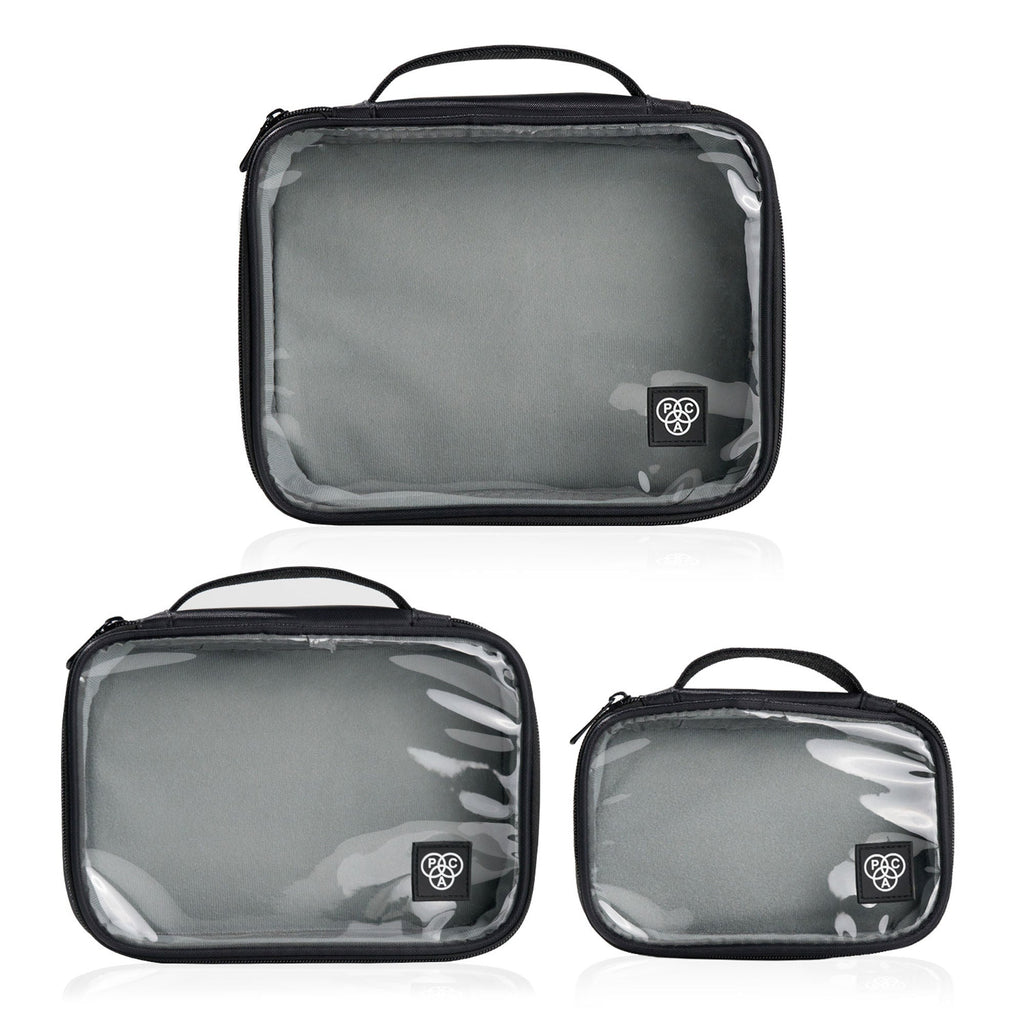 PAC Studio My Clear Makeup Pouch (set Of 3) | Grocsy