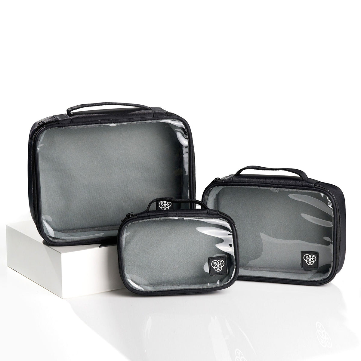 PAC Studio My Clear Makeup Pouch (set Of 3) | Grocsy