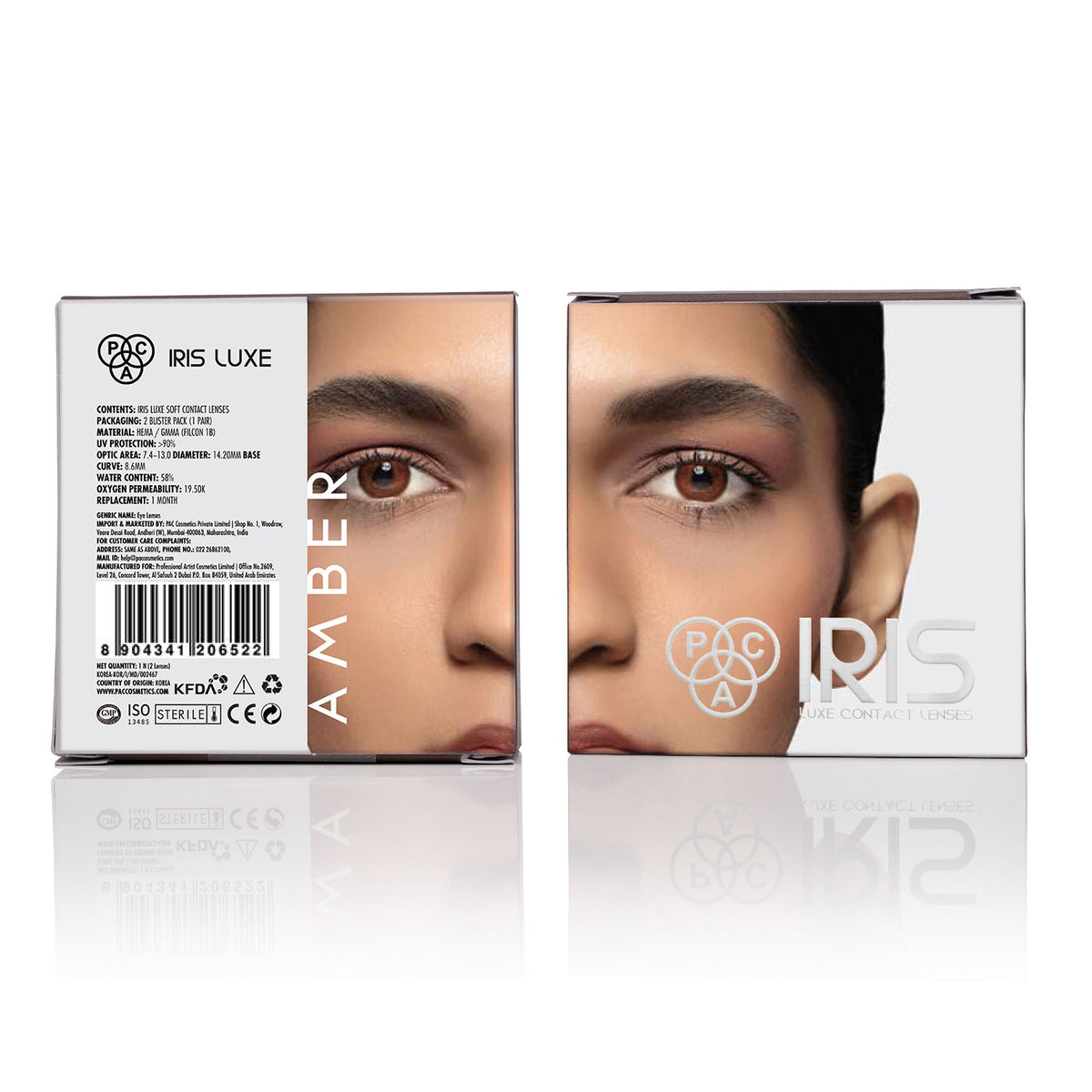 PAC Studio IRIS LUXE One Month Lenses - Amber | Grocsy