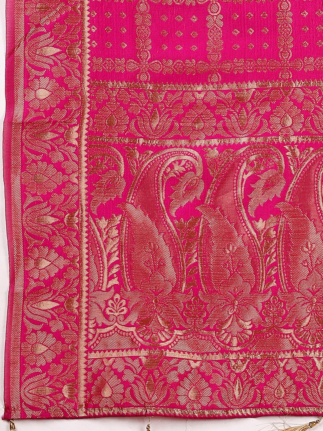 Lorenvalley Fashion Black & Pink Semi-Stitched Lehenga & Unstitched Blouse With Dupatta | Grocsy
