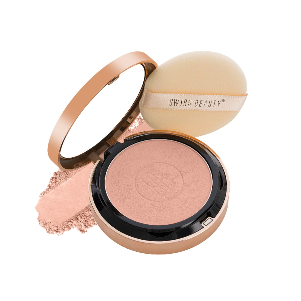 Swiss Beauty Silky & Smooth Oil Control Powder - 1 Nude Begie | Grocsy