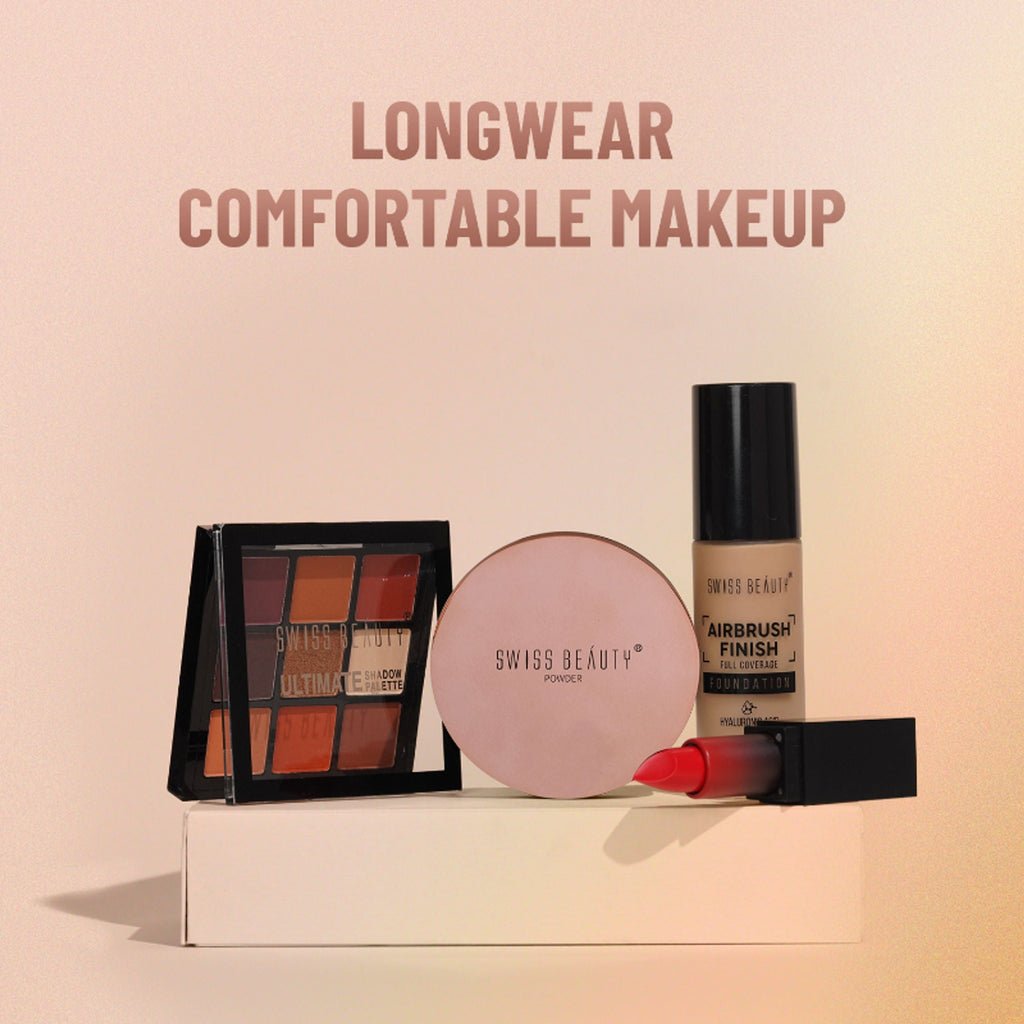 Swiss Beauty Silky & Smooth Oil Control Powder - 3 Skin Color | Grocsy