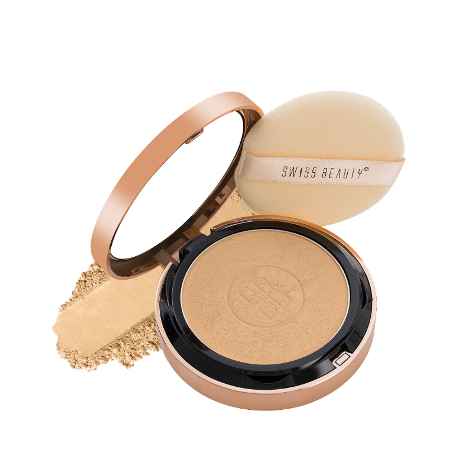 Swiss Beauty Silky & Smooth Oil Control Powder - 4 Natural Beige | Grocsy