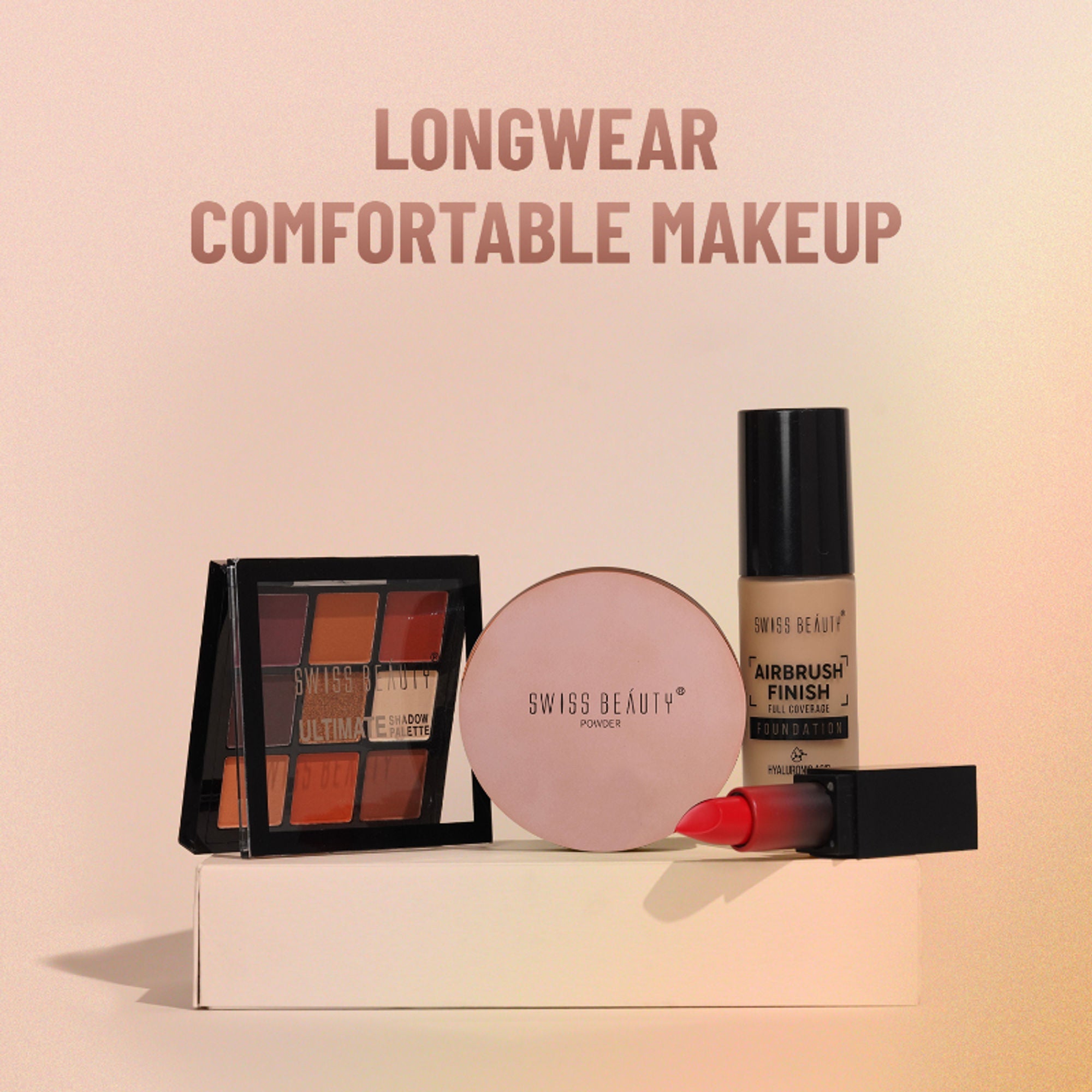 Swiss Beauty Silky & Smooth Oil Control Powder - 4 Natural Beige | Grocsy