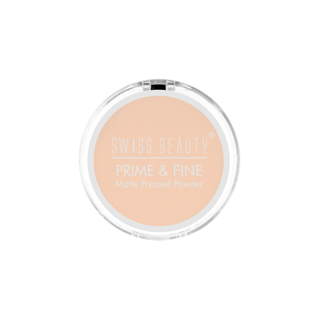Swiss Beauty Prime & Fine Matte Pressed Powder - 1 Classic Ivory | Grocsy