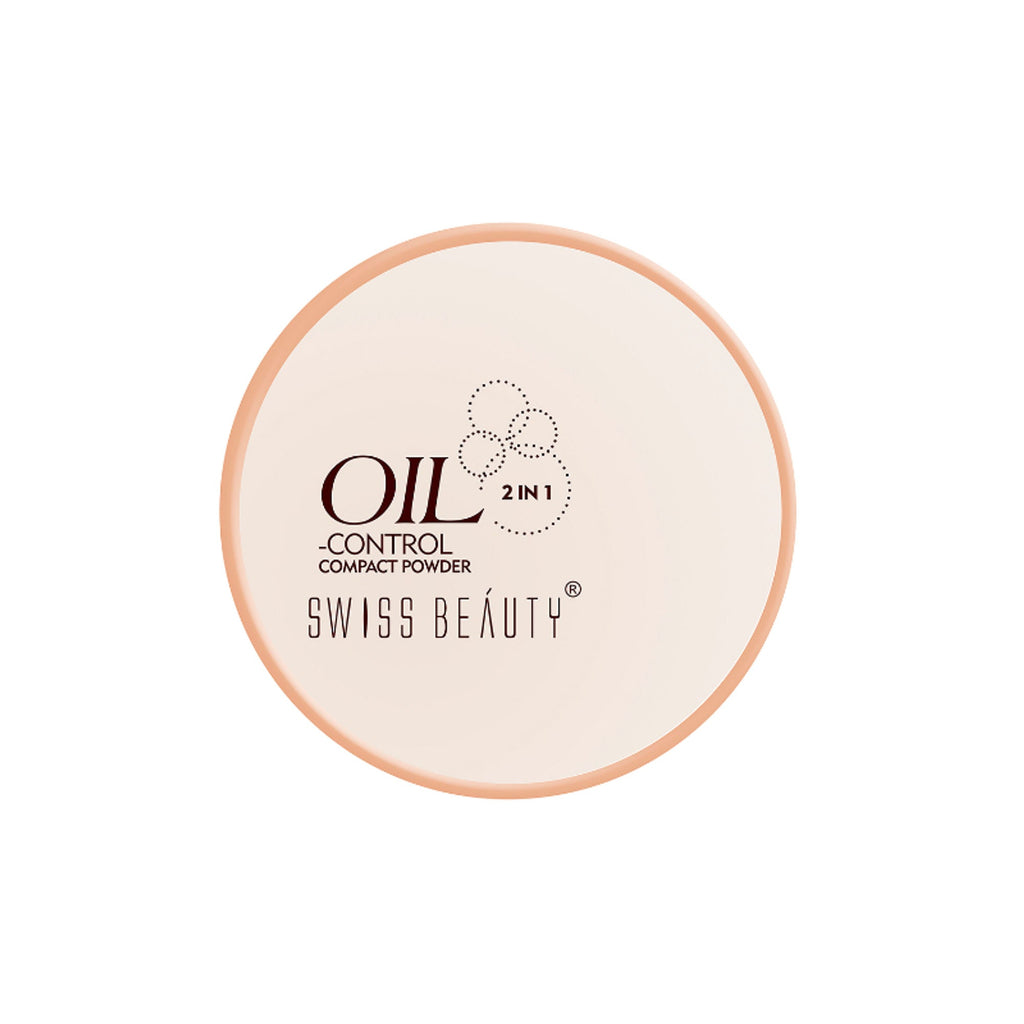 Swiss Beauty Oil Control Compact Powder - 02 Light Medium | Grocsy