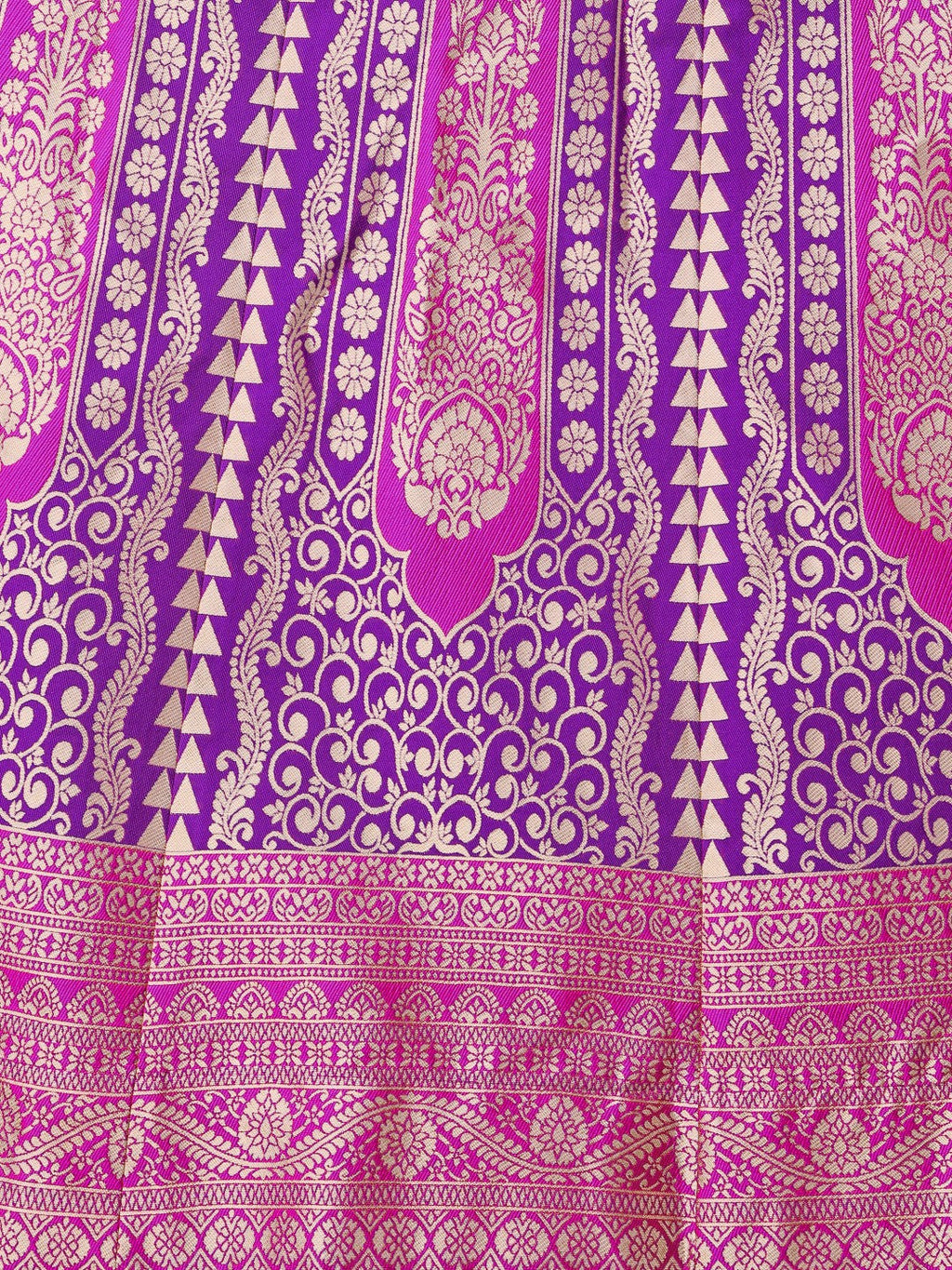 Lorenvalley Fashion Purple Ready to Wear Lehenga & Unstitched Blouse With Dupatta | Grocsy