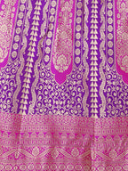 Lorenvalley Fashion Purple Ready to Wear Lehenga & Unstitched Blouse With Dupatta | Grocsy